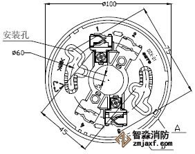 億杰消防煙感探測(cè)器接線圖